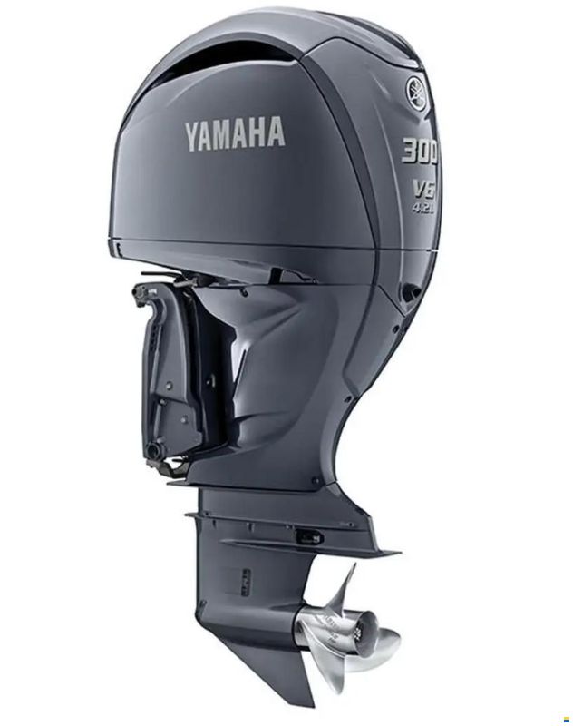 Yamaha F300 NSB V6 4.2L Outboard Engine – Grey