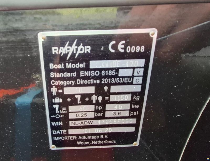 Raptor X-wide 470