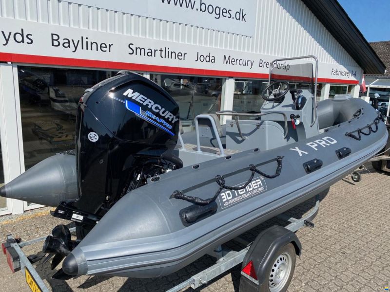 3D Tender X-PRO 535 RIB med F75 hk Mercury SeaPro