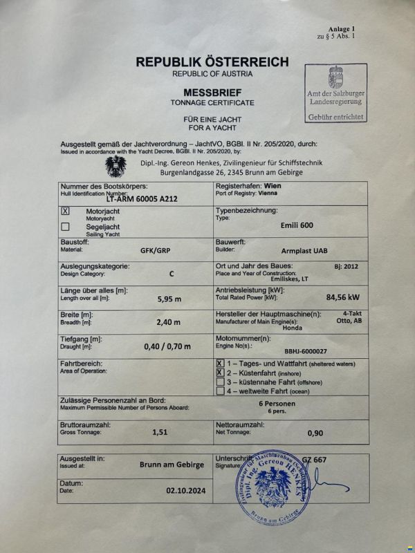 Armplast Emili 600