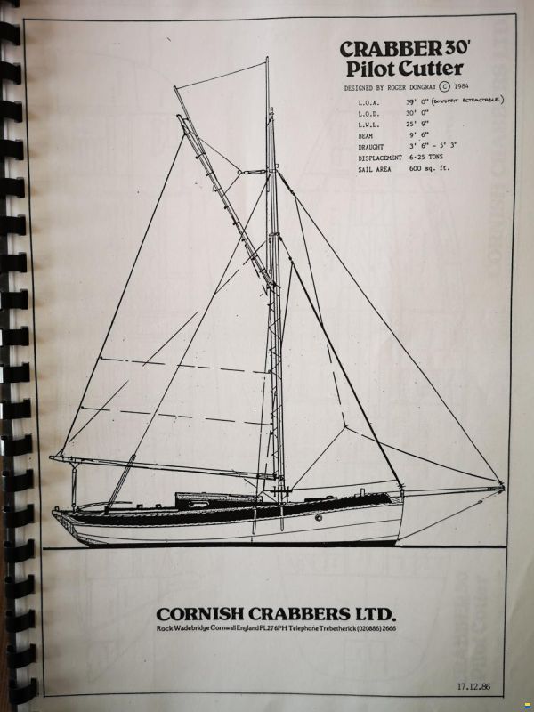 Cornish Crabbers Pilot Cutter 30