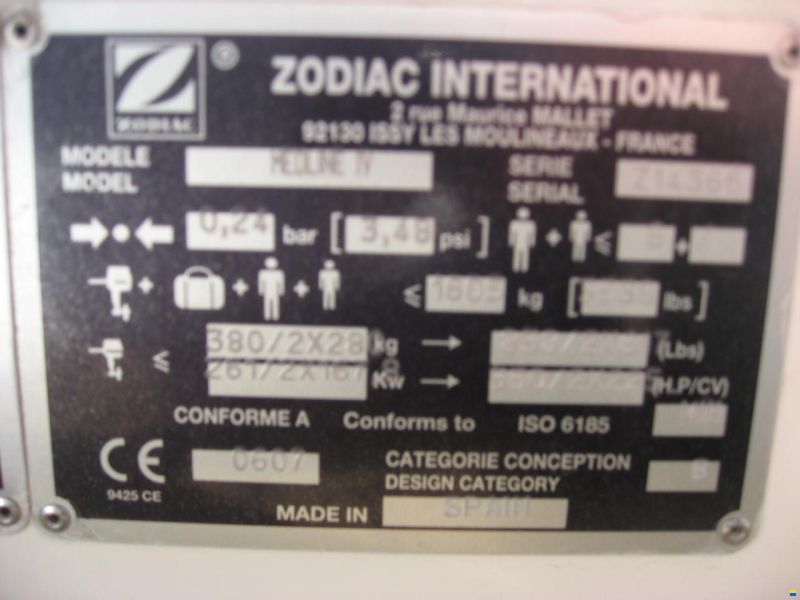 Zodiac 2009 Zodiac Medline IV 850 — Twin Yamaha