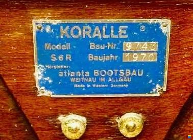 Atlanta Bootsbau Koralle S6R