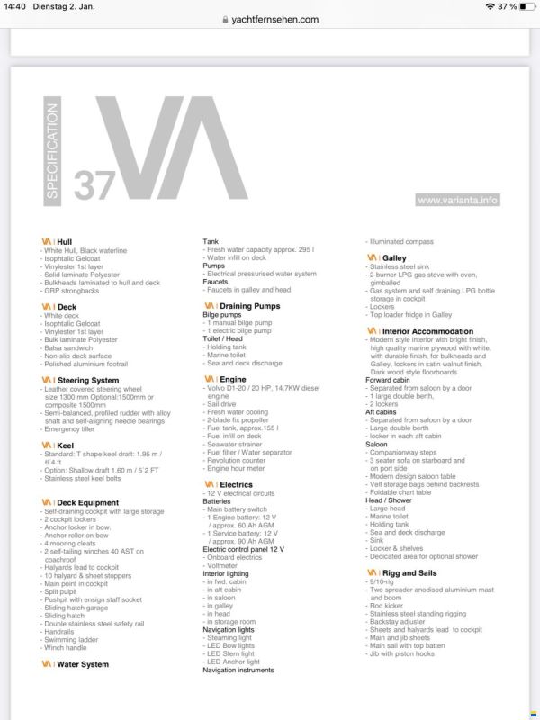 Hanse Varianta 37