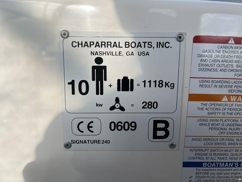 Chaparral 240 signature