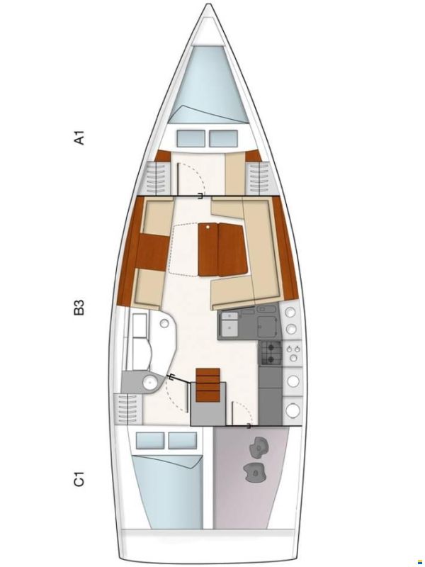 Hanse 385 (in een unieke uitvoering)