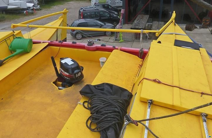 Amateur Wharram Tiki 26 catamaran