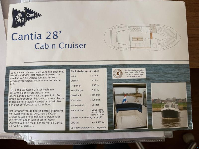 Kent 28 -Cantia 28 Cabin Cruiser