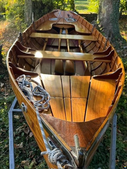 Furrer Klinker-Ruderboot Mahagoni Holz