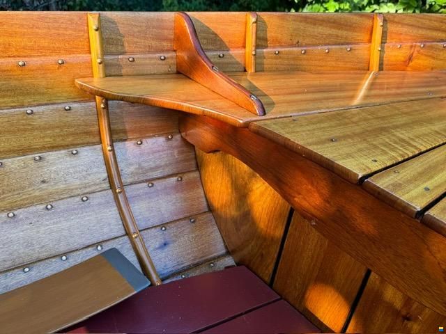 Furrer Klinker-Ruderboot Mahagoni Holz