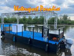 Partyboot Staal pontoon Motorjacht