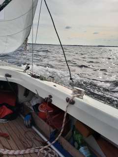 Frauscher Trias als Daysailer