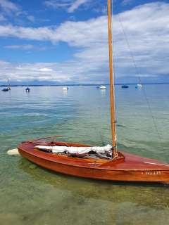 Pirat-Jolle (Massivholz/Mahagoni) Sailing dinghy