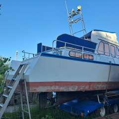 Holländische Stahl-Flybridge Yacht