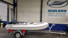 Zodiac Cadet 350ALU met Yamaha F6 en trailer (z RIB