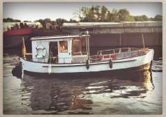 Früheres Rettungsboot Eigenbau