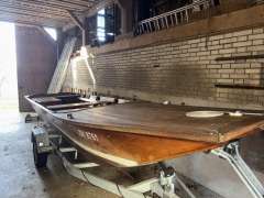 M&auml;ndli Eigenbau F&auml;hrboot Barca a motore d'epoca