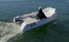 Whaly 270 - Robustes HDPE Boot in Weiss Dinghy