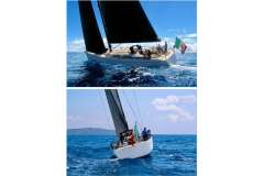 Sailing yacht Baltic 60 (2005) cruising on open sea under clear skies.