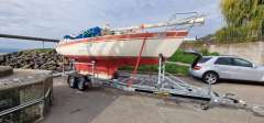 Temared Segelboot Voilier Zweiachser