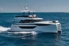 Manufacturer Provided Image: 2024 Prestige M48 yacht cruising on open sea.