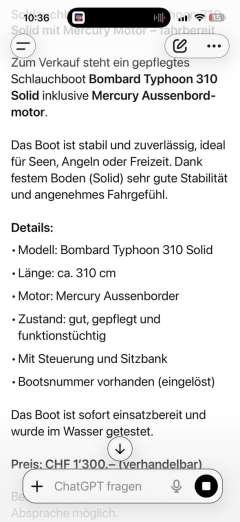 Bombard Typhoon 310 solid Faltbares Schlauchboot