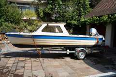 Abegglen 505 Halbkabinenboot Barca da pesca