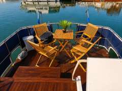 Gruno Motoryacht Stahlboot Verdränger Fly