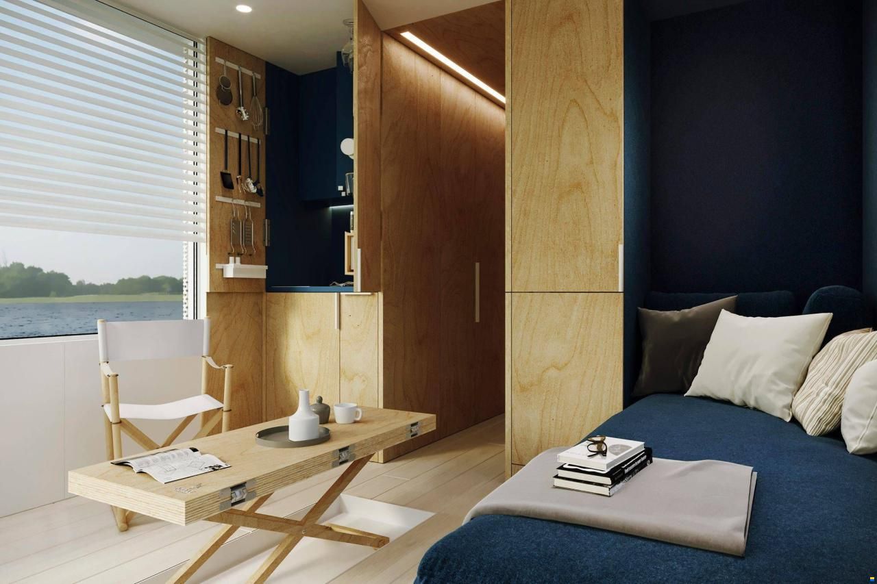 Houseboat MOAT Floating Hotel Room