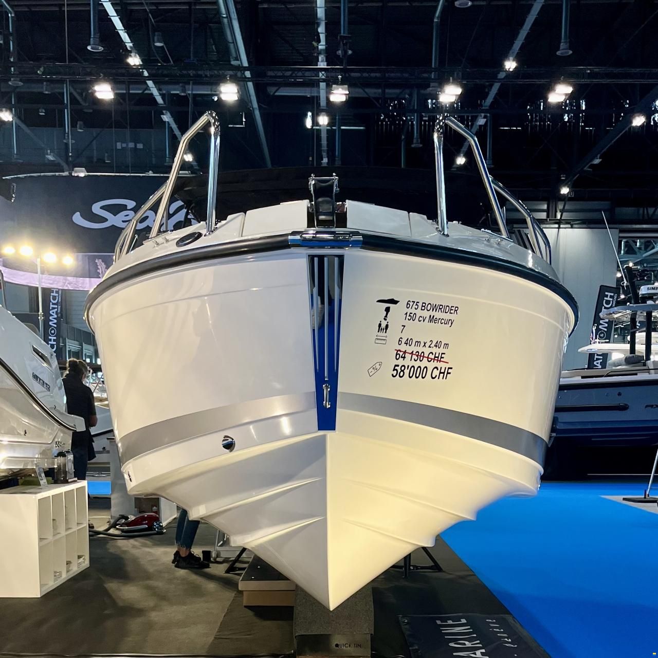 Quicksilver 675 Bowrider + Mercury 150 NEUF EN STOCK