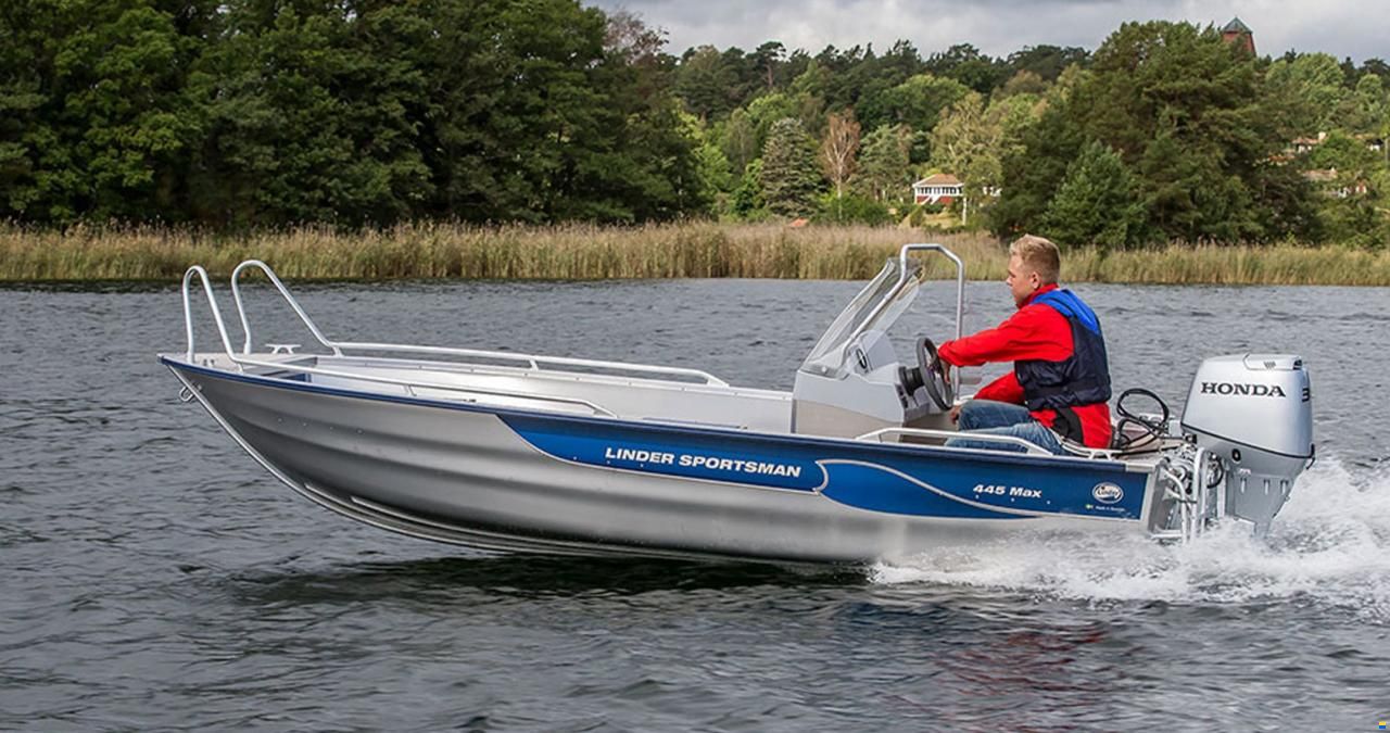 Linder Sportsman 445 MAX + Garmin 9" GPS blank
