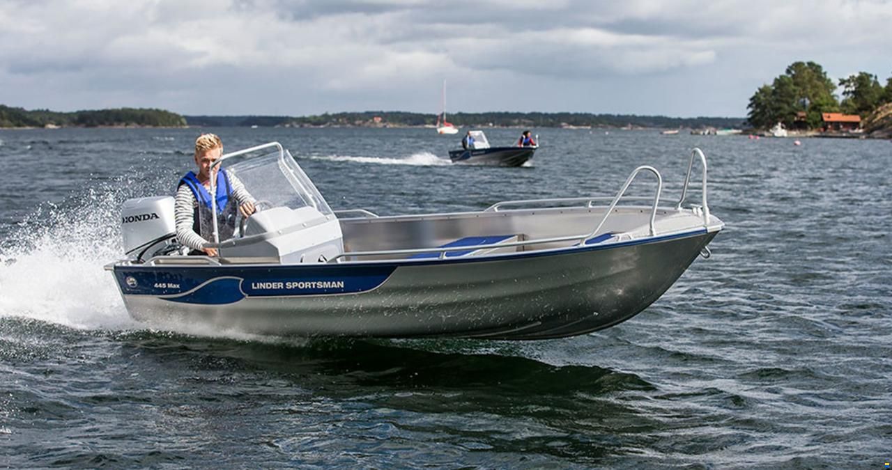 Linder Sportsman 445 MAX + Garmin 9" GPS blank