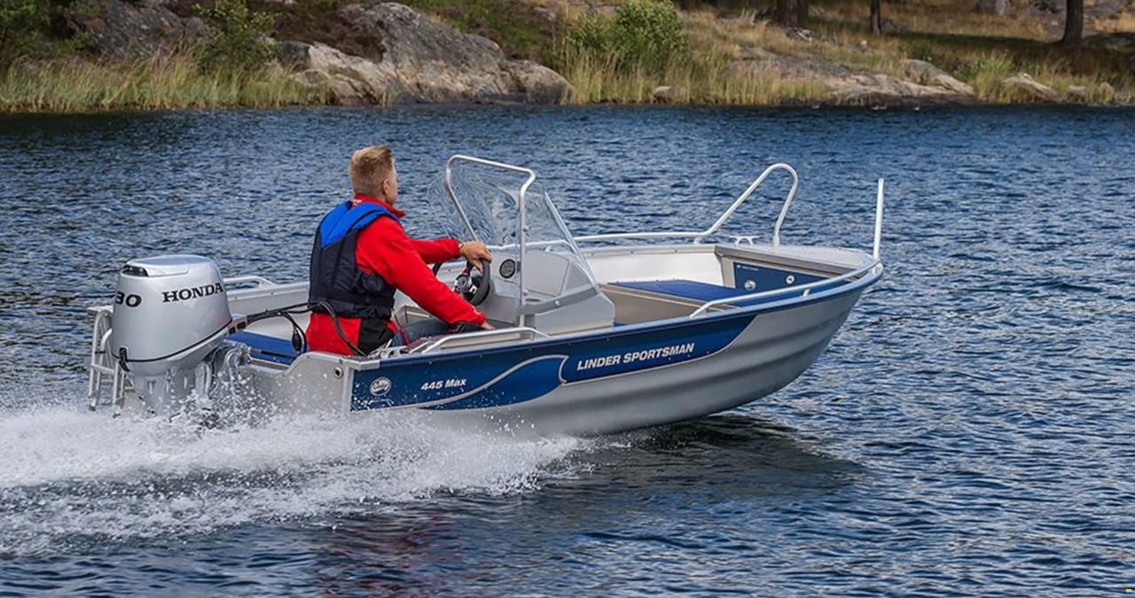 Linder Sportsman 445 MAX + Garmin 9" GPS blank