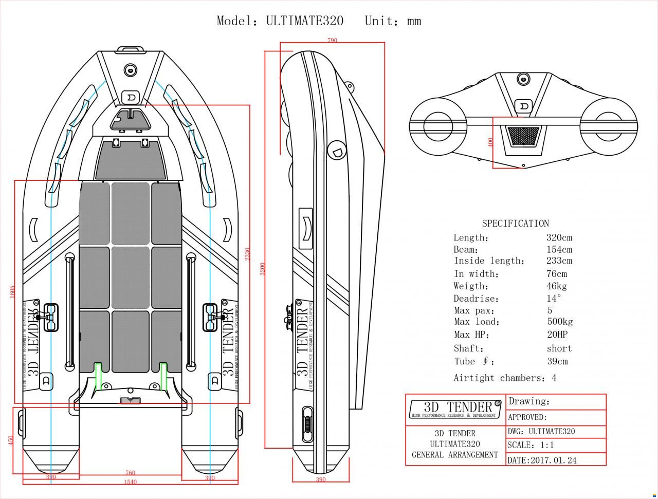 3D Tender Ultimate RIB UT 320