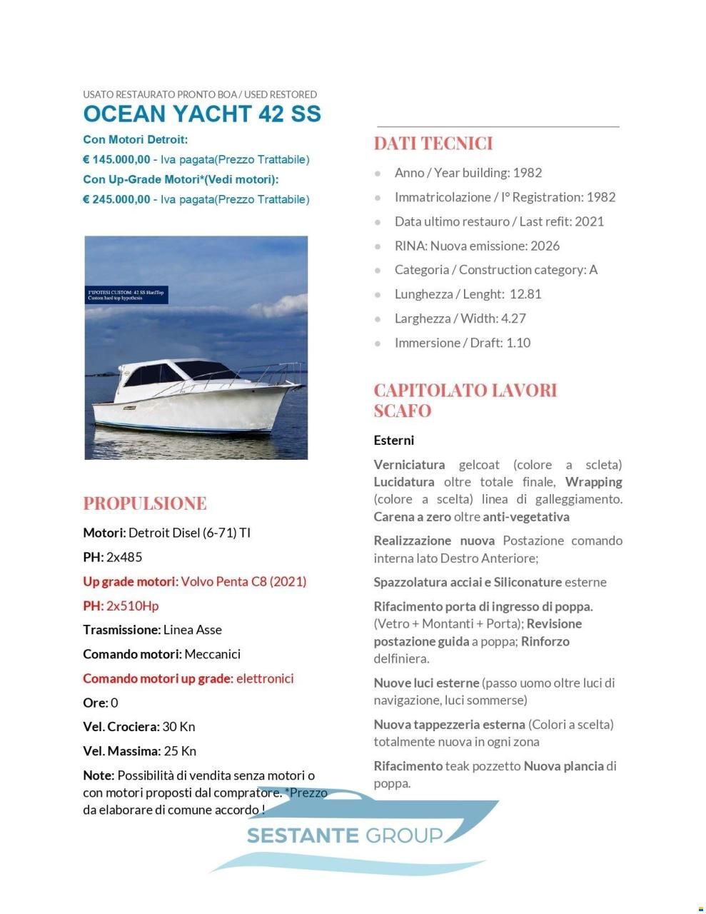 Ocean Yachts 42 Super Sport