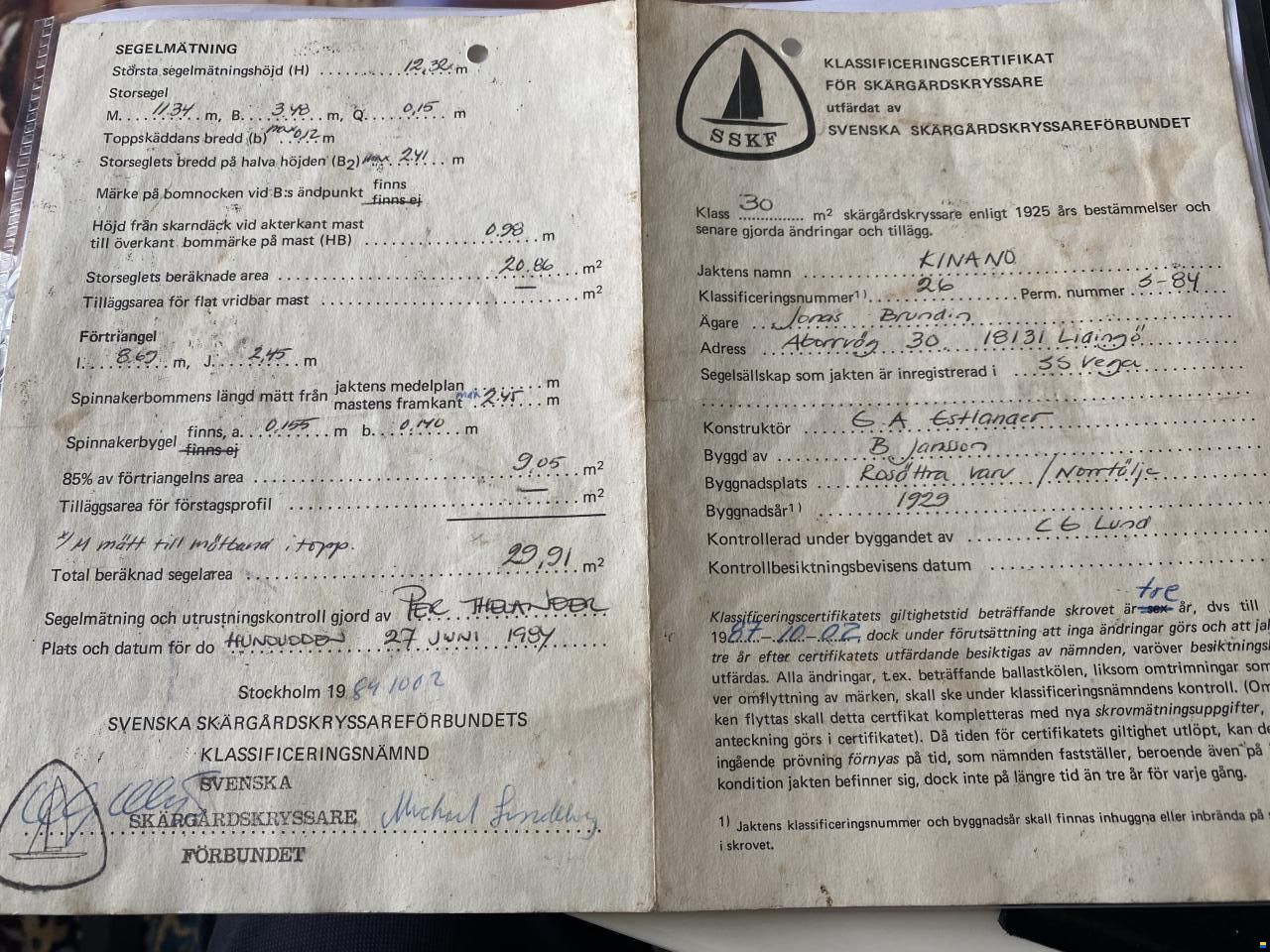 30er Schärenkreuzer Baujahr 1929