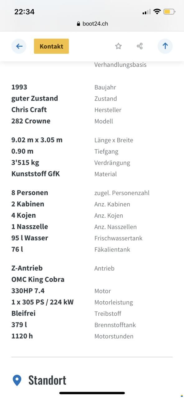 Chris Craft 282 Crowne