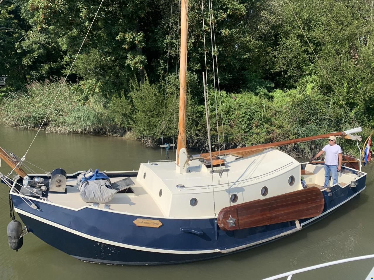 Mat Porte drapeau Teck - Le plaisir d'être sur l'eau 1000 Nautique