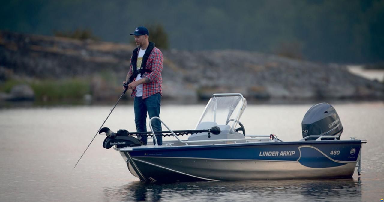 Linder Arkip 460 inkl.PreRigg.Yamaha+Garmin 9"