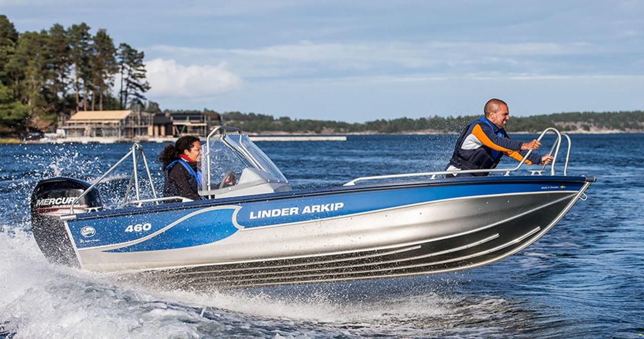 Linder Arkip 460 inkl.PreRigg.Yamaha+Garmin 9"