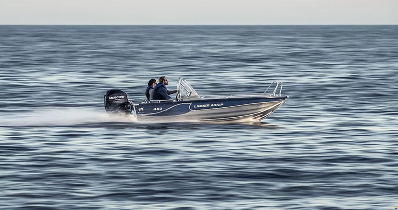 Linder Arkip 460 inkl.PreRigg.Yamaha+Garmin 9"