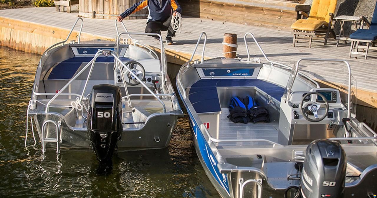 Linder Arkip 460 inkl.PreRigg.Yamaha+Garmin 9"
