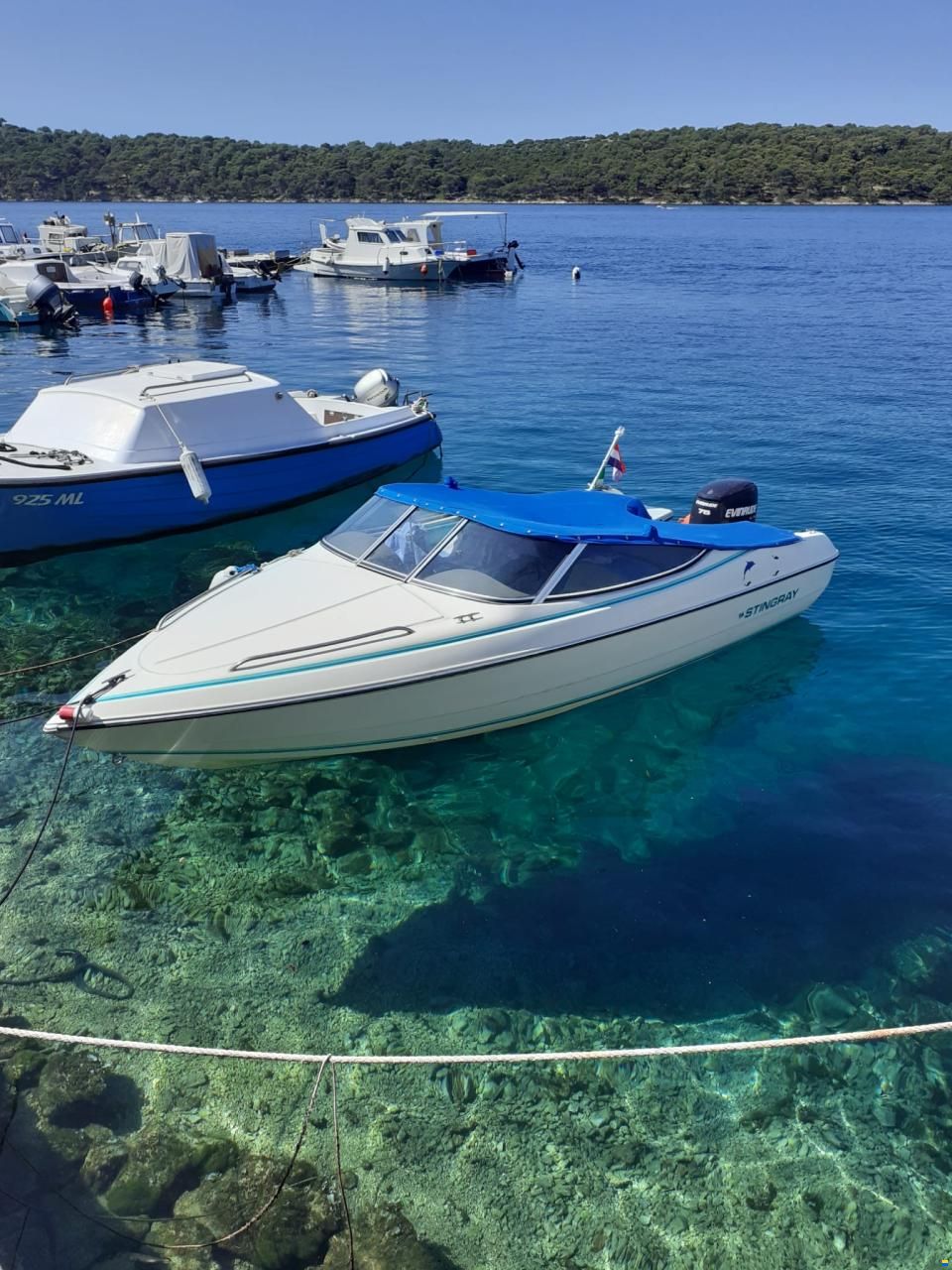 Hydrofoil Fuoribordo Hydro-Stabilizzatore Aliscafo Per Fuoribordo 4-50HP - Stile Stingray, Plastica ABS UV Resistente - 2 Pezzi Stabilizzatore Idrodinamico Stingray