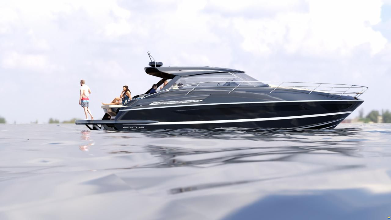 Focus Motor Yacht 44 mit LP Lago Maggiore/Bodensee