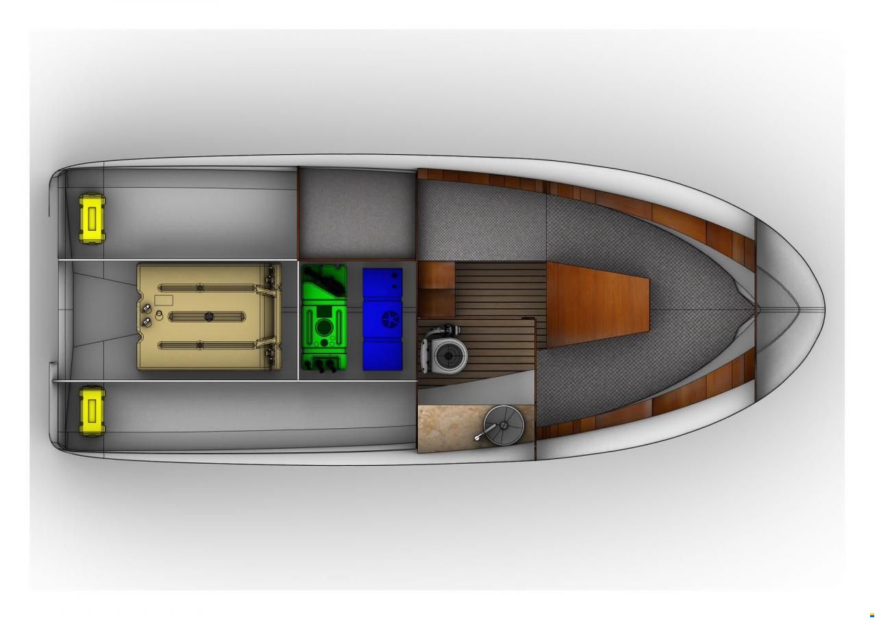 Massiv Boats Massiv Boat Cabin 695 Spoiler STD Color