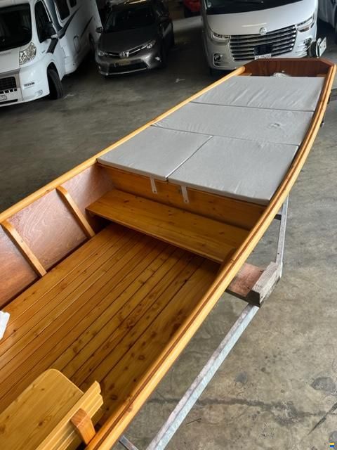 Witti Weidling Fährboot Mahagoni