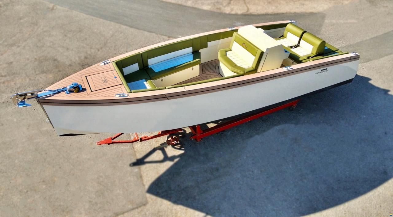 Elektrisch Alu Konsolen Boot "Grafit"