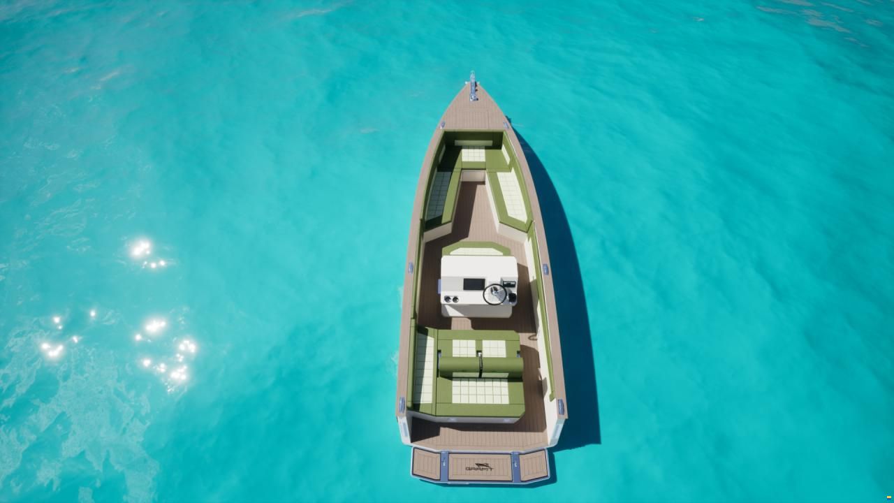 Elektrisch Alu Konsolen Boot "Grafit"