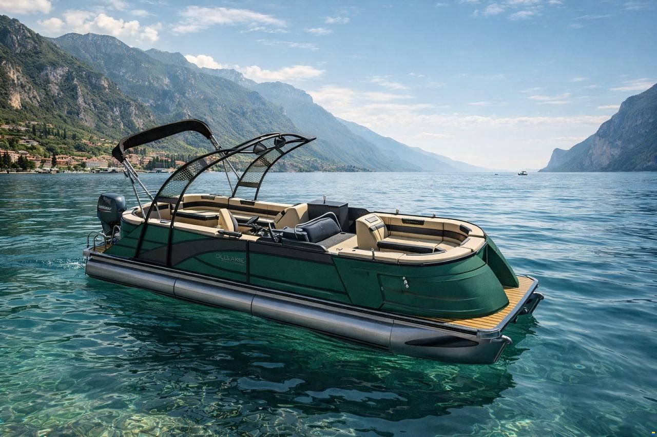 Old Lake Marine ST25 Pontoon Tritoon  Mercury F150 and t