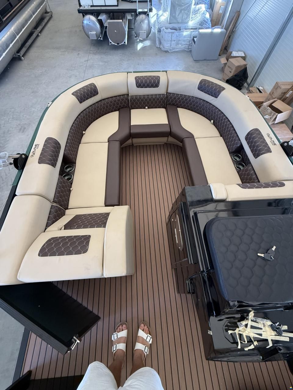 Old Lake Marine ST25 Pontoon Tritoon Mercury F150 and t